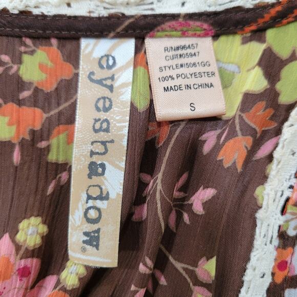 Eyeshadow Boho Flowy Hippie Festival Vest Size Small - Picture 8 of 10